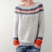Damen Freizeit Langarm-Strickpullover | Gestrickt