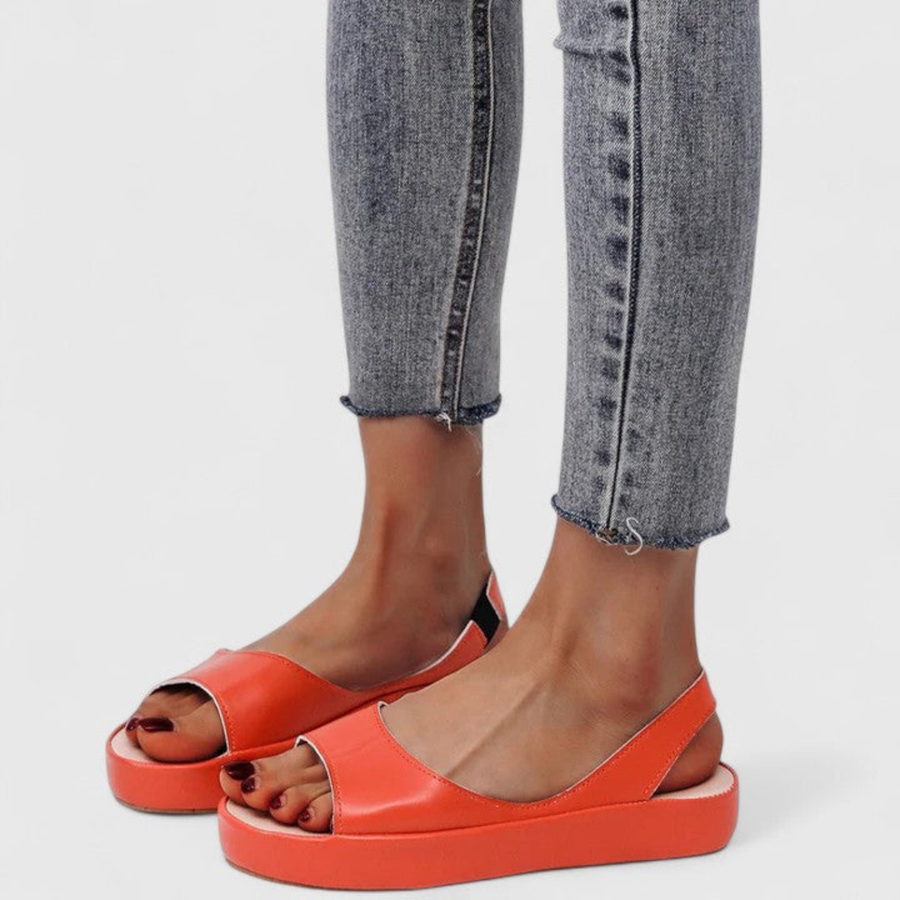 Elsa | Damen Plattform Slingback Sandalen