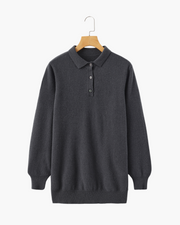 Bennett | Luxuriöser Herren Kaschmirpullover mit Polokragen & Knopfleiste