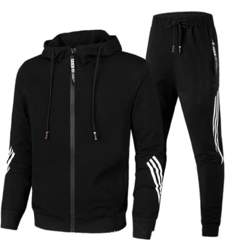 Zweiteiliges Trainingsanzug Set Für Herren | Mit Reißverschluss