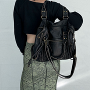 Retro Leder Tote Tasche
