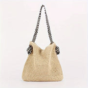 Handgewebte vegane Strandtasche – Boho Sommertasche für Damen