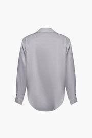 Florentine | Elegante Langarm-Bluse aus seidigem Satin