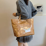 Edelinde® | Tote Tasche mit Zeitungsdruck