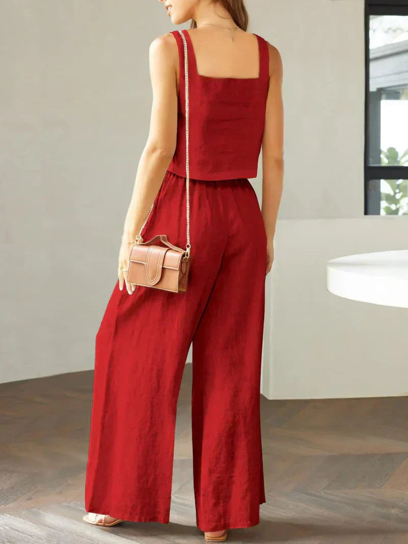 Isabella | Damen Set aus Top und Hose für stilvolle Outfits