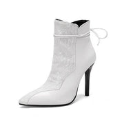 Damen-Stiefeletten mit Stilettoabsatz und Animalprint – Elegante Ankle-Boots für einen glamourösen Look