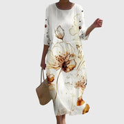 Claudia | Damen Stilvolles Blumenkleid – Florales Kleid Stilvoll Sommer 2026