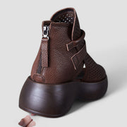 Eden | Vintage-Plateausandalen