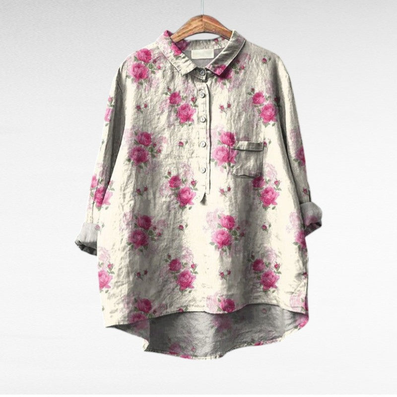 CLAIRE | ELEGANTE SOMMERBLUSE AUS LEINEN