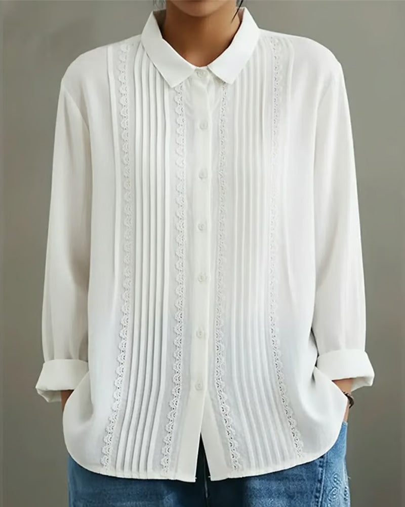 Tzurya - Elegante Patchwork Bluse