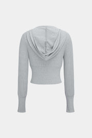 Selina | Kuscheliges Strick-Zweiteiler-Set mit Hoodie & Weitbein-Hose