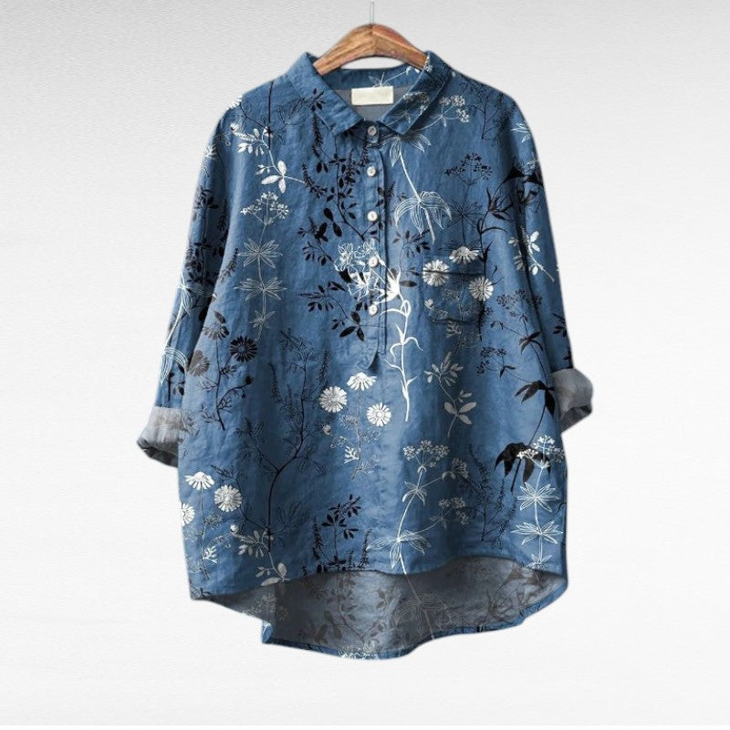 CLAIRE | ELEGANTE SOMMERBLUSE AUS LEINEN