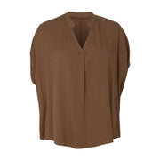 Heidi Mode | Drop Fledermaus Ärmel solide Farbe Shirt Frauen