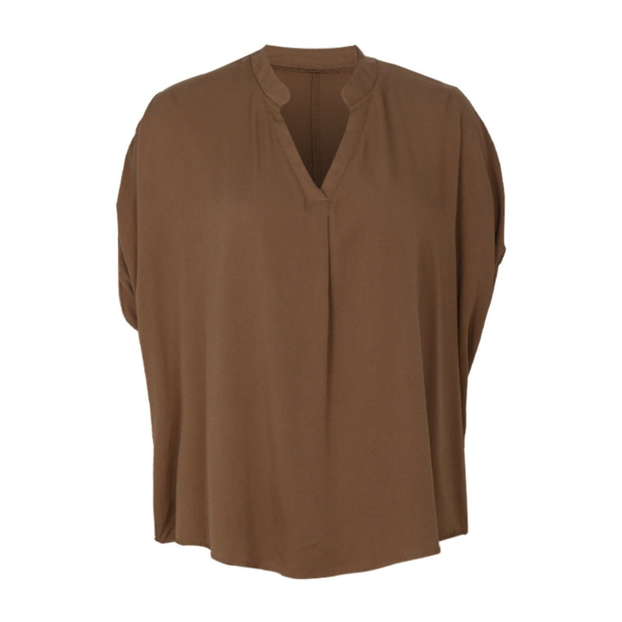 Heidi Mode | Drop Fledermaus Ärmel solide Farbe Shirt Frauen