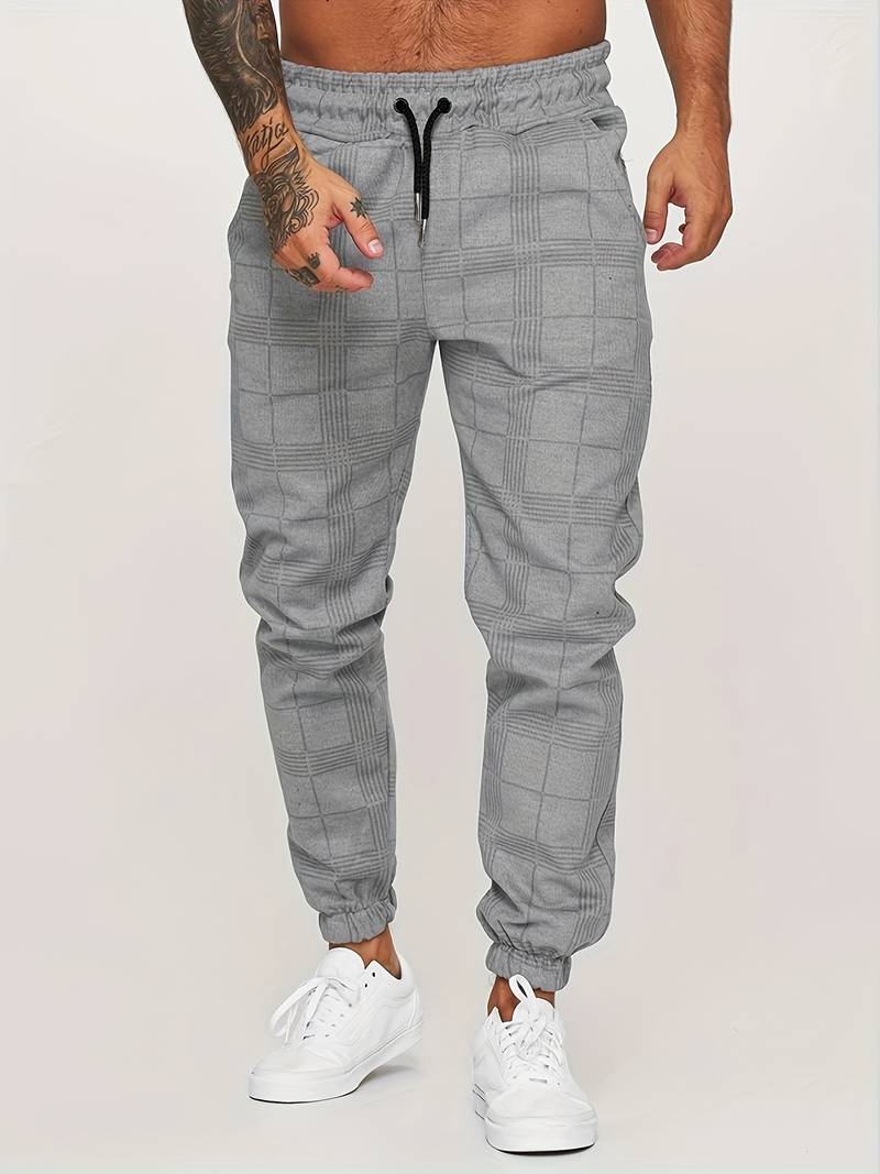 Hose Herren | Jogginghose Mit Karomuster