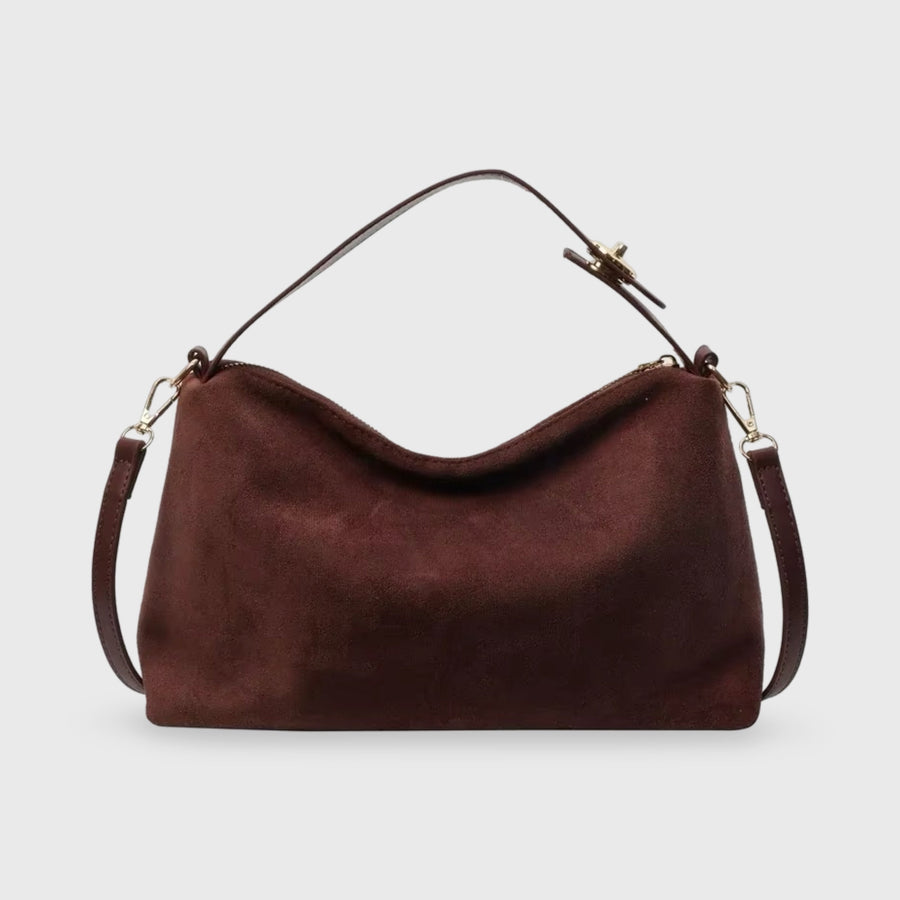 Vegane Wildleder Tote Bag Damen – Wasserdichte Handtasche für Laptop & Alltag