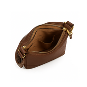 Nyra Elegante Schultertasche aus Leder | Braun