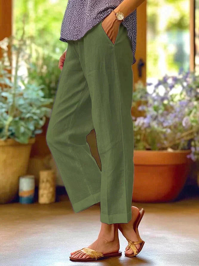Heidi-Mode | Frauen Leinen Sommerhose