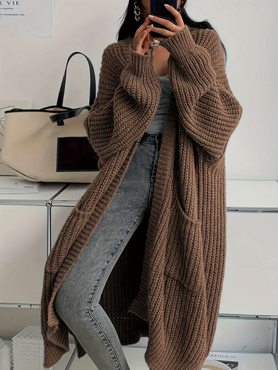 Helena | Damen Longline Cardigan klassisch stilvoll