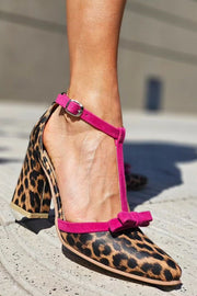 Beauu – Sandalen Mit Grünem Leopardenmuster