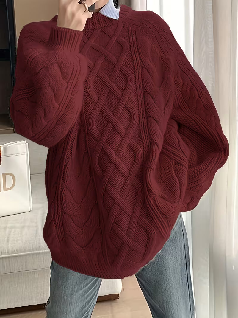 Elayra - Locker Sitzender Strick Pullover