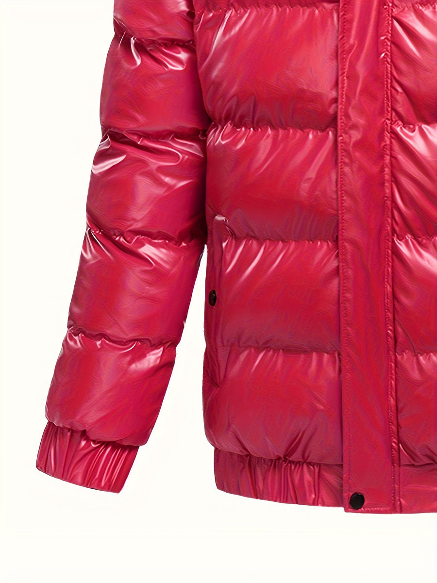 Lässige Winter-Daunenjacke Für Herren | Langarm