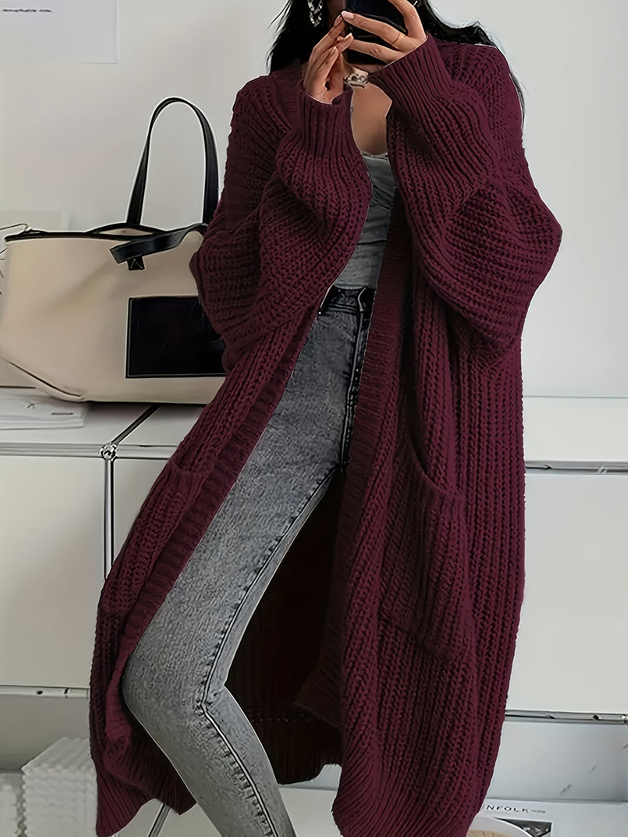 Helena | Damen Longline Cardigan klassisch stilvoll