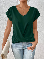 Cleo | Bequemes T-Shirt mit Sweetheart-Ausschnitt für den Alltag