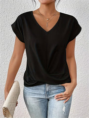 Cleo | Bequemes T-Shirt mit Sweetheart-Ausschnitt für den Alltag