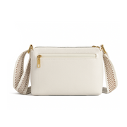 Nyra Elegante Schultertasche aus Leder | Weiß