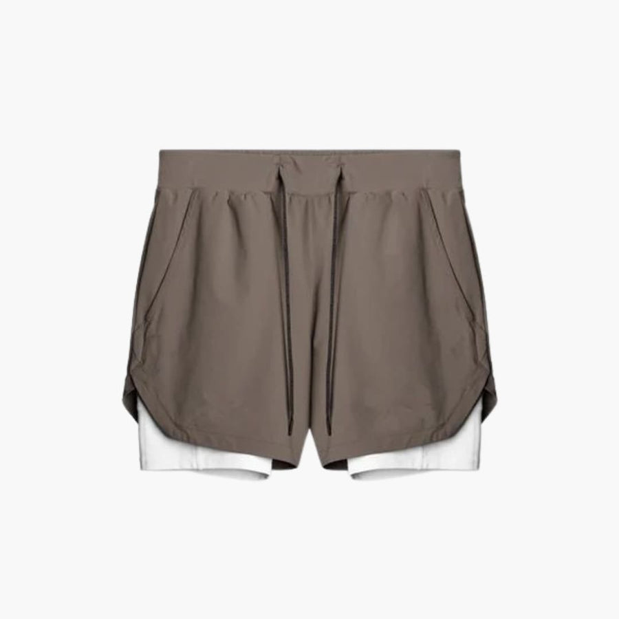 Herren Sportshorts mit Innenshorts und elastischem Bund