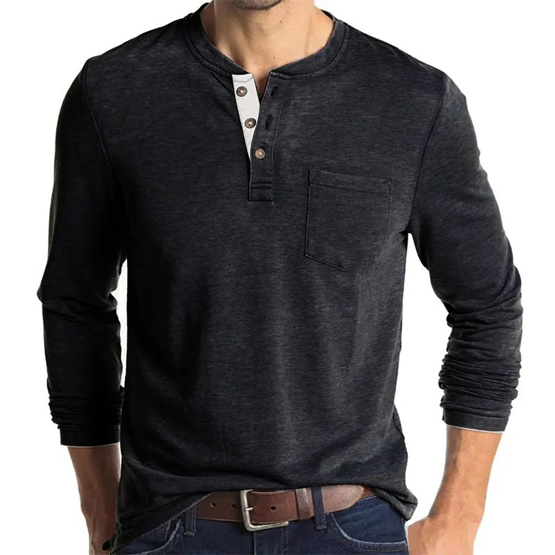 Carlo | Komfortables Langarmshirt in feiner Optik