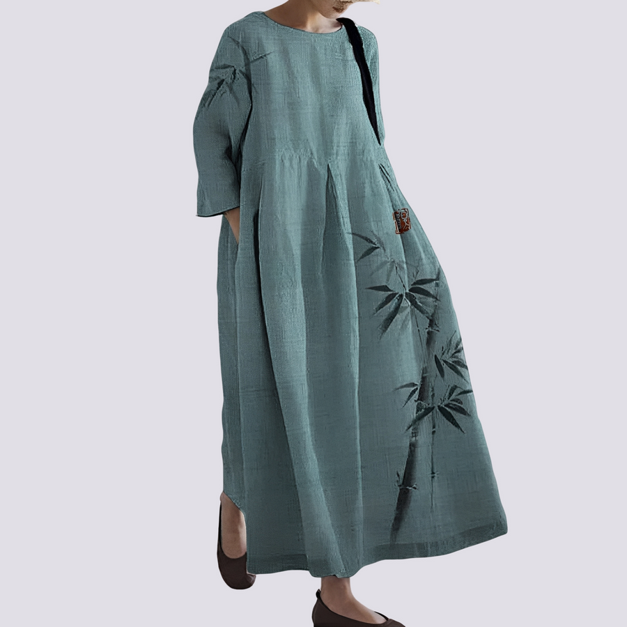 Veronica - Lockeres Kleid mit Taschen für Damen