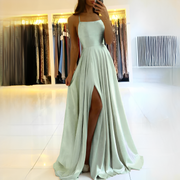 Shamcy - Stilvolles langes Kleid mit Schlitz