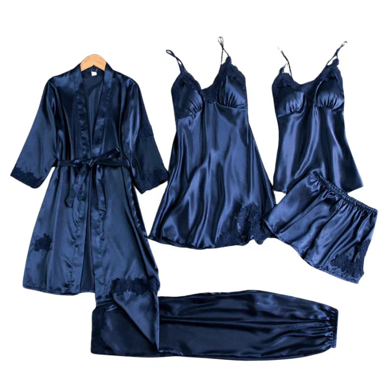 Audrey - 5 Teiliges Satin Set