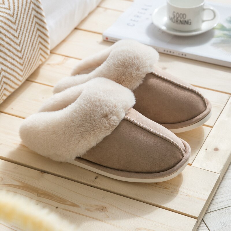 Luxuriöse Fleece Hausschuhe für Damen