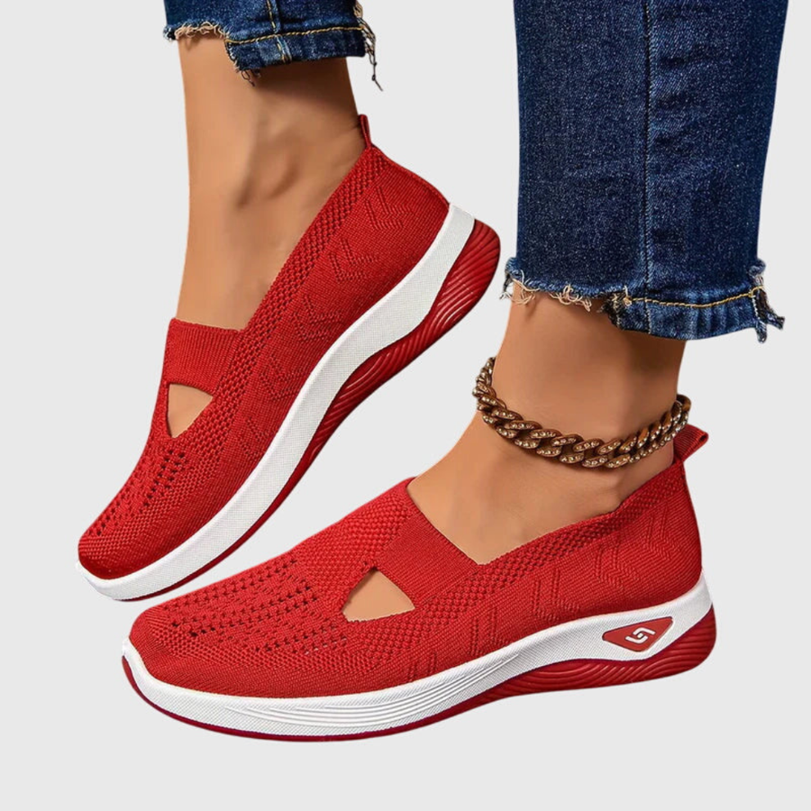 Frieda | Damen Atmungsaktive Slip-On Strick Sneakers
