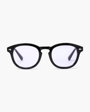 Jayden | Schwarzer Rahmen Runde Sonnenbrille für Männer