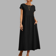 Frieda | Elegantes Maxikleid mit Sommerkomfort
