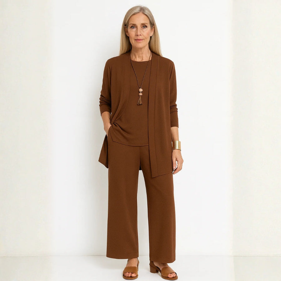 Kirsten | Damen Minimalistisches Dreiteiliges Lounge Set