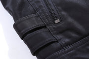 Schwarze Bikerjacke Für Herren | Mit Reißverschluss