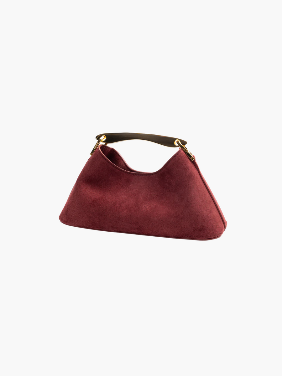 Luxuriöse Mini-Handtasche aus veganem Wildleder – Eleganter Look