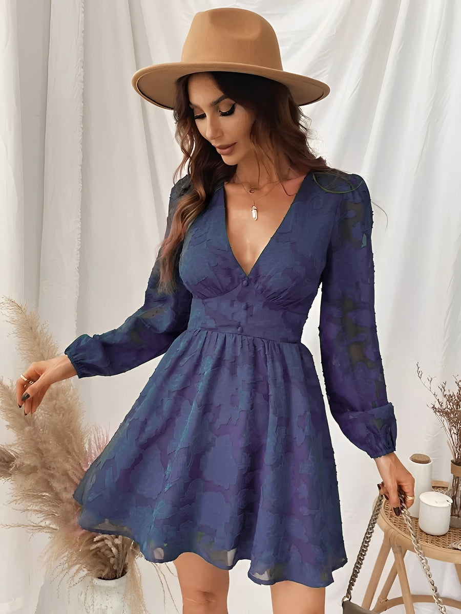 Thea - Stilvolles Mini-Kleid in A-Linie für Damen