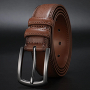 Georg | Ashford Ledergürtel Gunmetal in klarer Silhouette