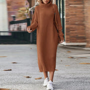 Sophie | Damen Strickkleid lang modern & stilvoll tragbar