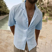 Luca | Offenes Strickhemd mit Retro-Vibes & modernem Flair