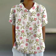 Nyelle – Lässige Bluse Mit Blumen Drucken