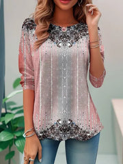 Viktoria | Elegantes Top mit Print