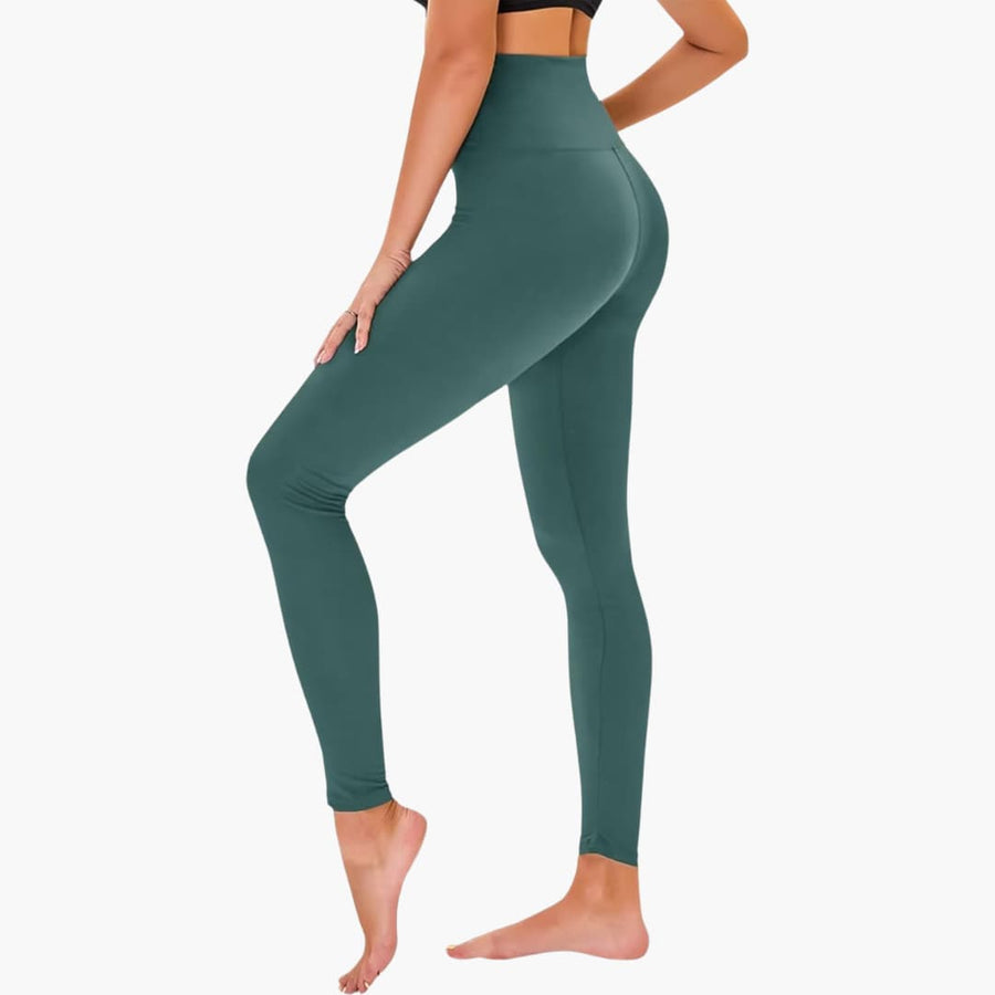 Damen Leggings mit Leopardenmuster und hohem Bund
