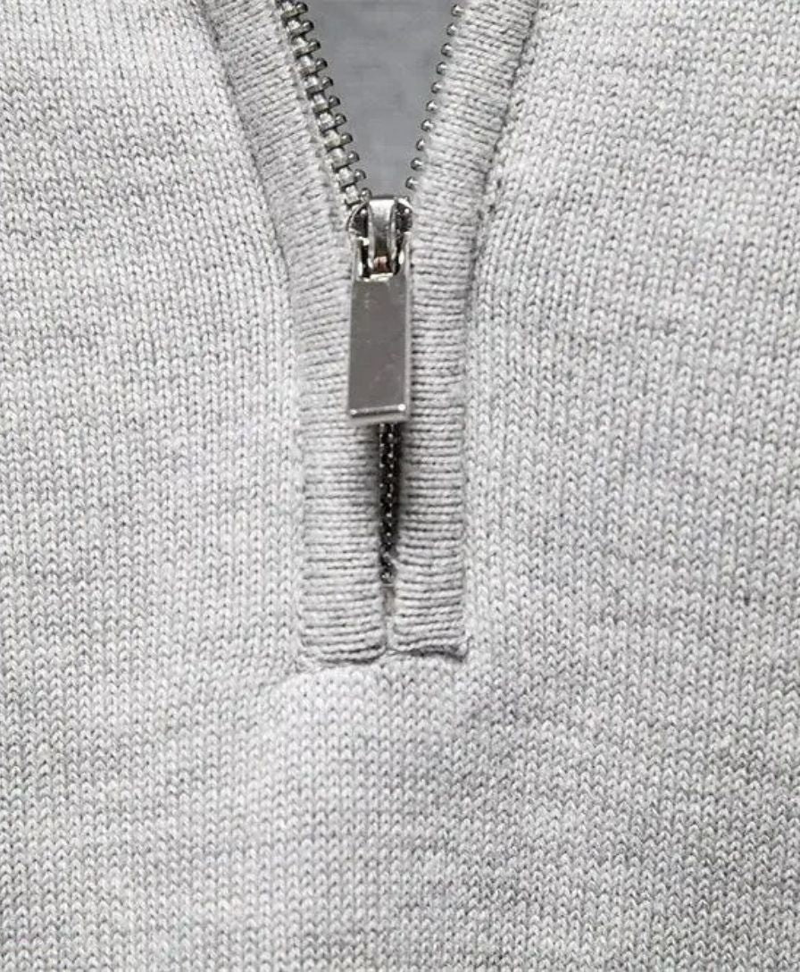 Stoyan – Strick Pullover Mit Halbem Reißverschluss
